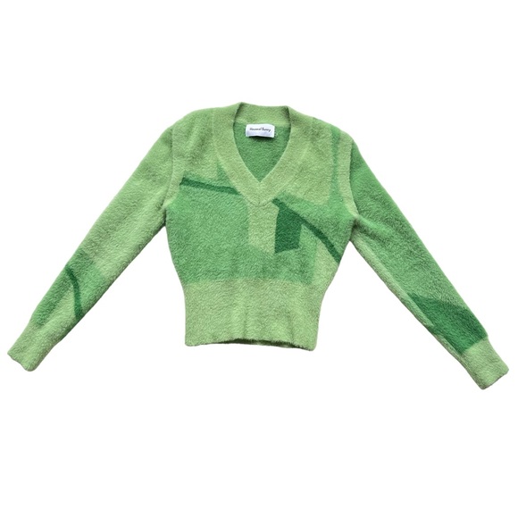 House Of Sunny Palm Green Suburban Knit Vest Sweater - Picture 4 of 9